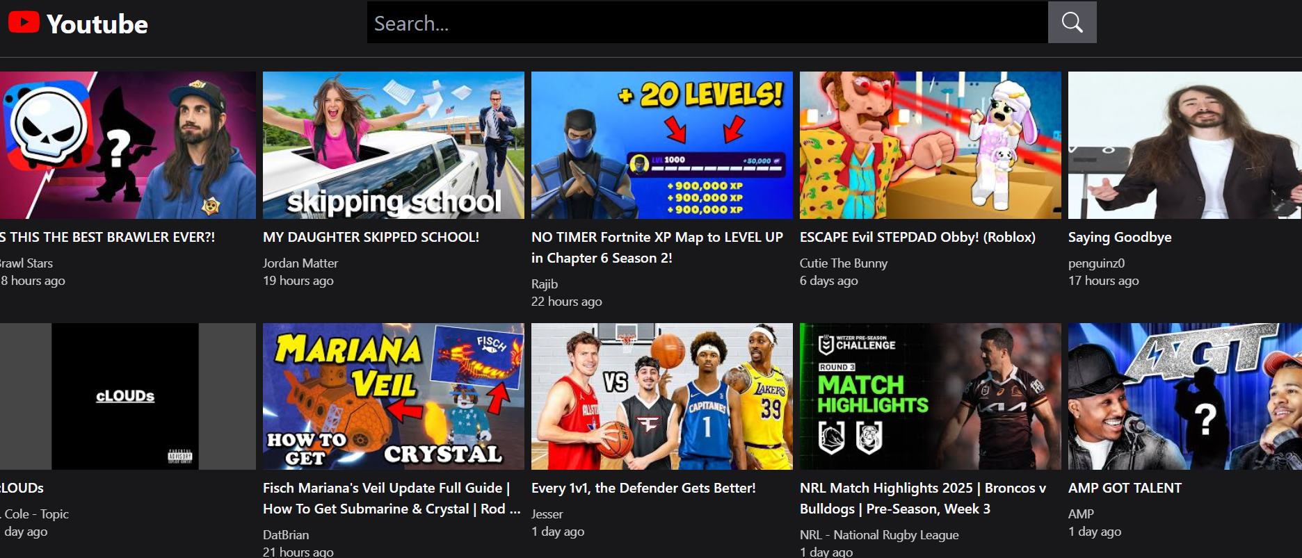 Youtube clone coding